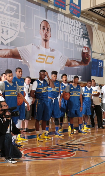 Curry runs camp, has message for high school players